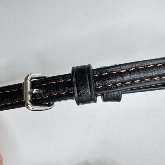 Coach Anna Foldover Crossbody Bag Tartan Plaid Red Black Coated Canvas Leather - Picture 9 of 16